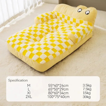 Pet Autumn And Winter Dog House Warm Removable And Washable Dog Bed Dog Sofa Winter Mat Sleeping Pad