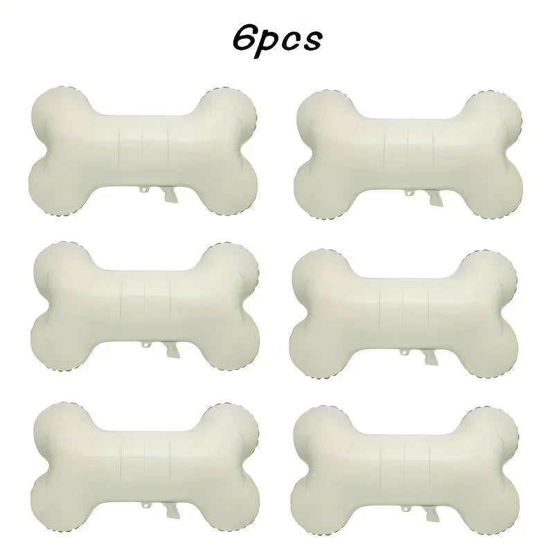 3/6pcs Funny Bone Shape Foil Balloons Pet Dog Bone Balloons for Birthday Party Decorations Supplies Kindergarten Kids Toys