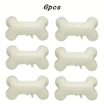 3/6pcs Funny Bone Shape Foil Balloons Pet Dog Bone Balloons for Birthday Party Decorations Supplies Kindergarten Kids Toys