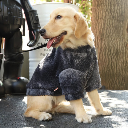the BIG BEAR WOOL JACKET - HOOPET 3XL-7XL Winter Thick Big Dog Clothes, Lamb's Wool Jacket for Medium/Large Dogs, Windproof Coat, Pet Accessories