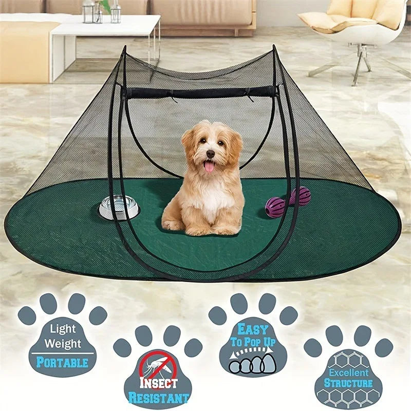 Portable Pet Folding Tent for Dogs/cats Outdoor Travel Camping Amusement Park Breathable and Comfortable Pet Game Tent Dog House