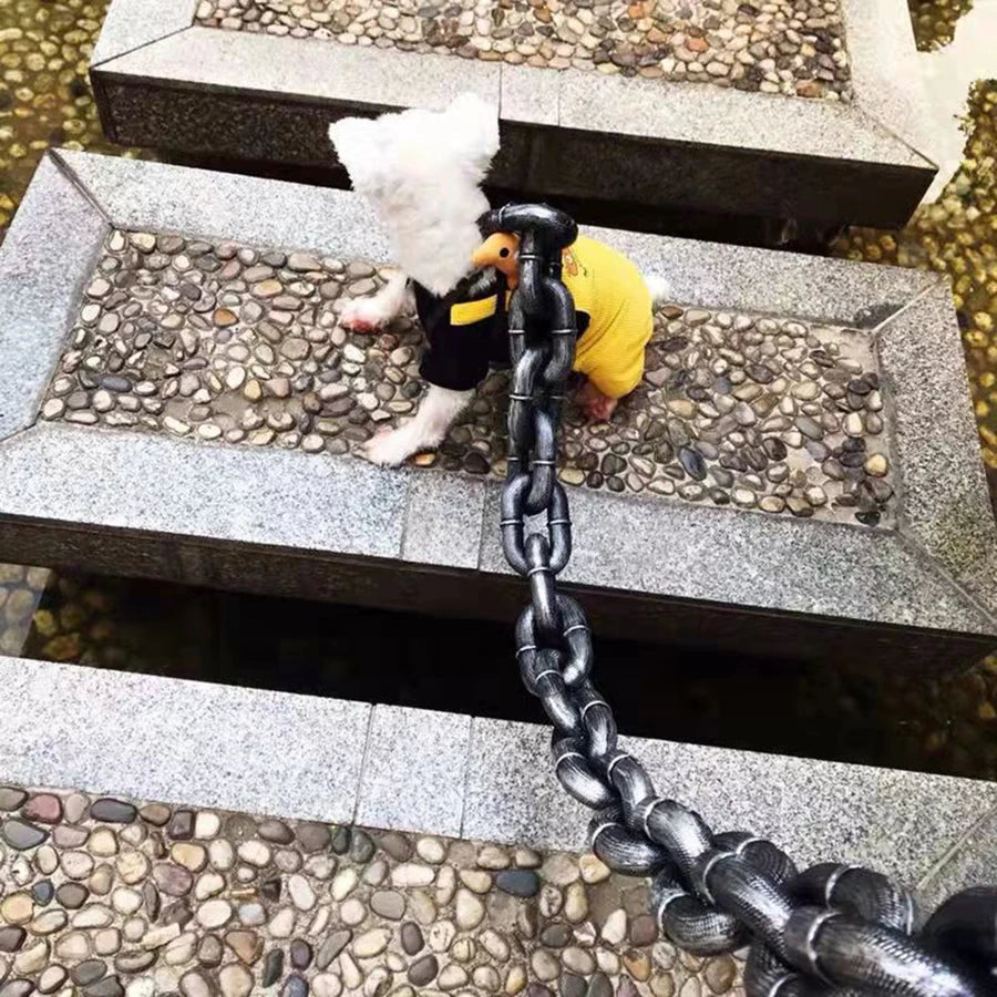 the IRONGRIP FUN CHAIN - Simulated Iron Chain, Dog with Dog Chain Traction Rope, Dog Rope, Funny Outdoor Plastic Thick Chain