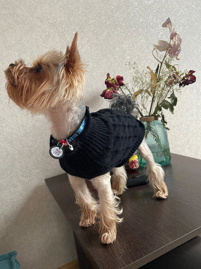 Dog Sweaters for Small Dogs Winter Warm Dog Clothes Turtleneck Knitted Pet Clothing Puppy Cat Sweater Vest Chihuahua Yorkie Coat