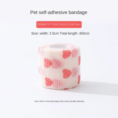 Disposable Dog Foot Covers Durable Anti-dirty Breathable Pet Self-adhesive Bandage Pet Go Out Foot Wrap