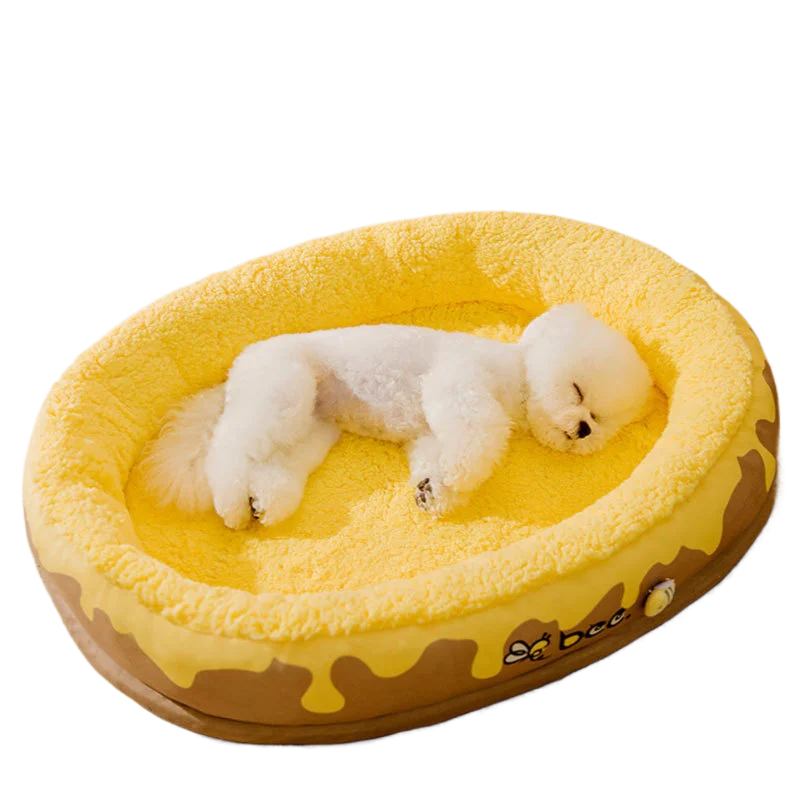 Customized dog kennel  all-season washable  winter warm dog bed and mat  cat nest and mat  pet nest supplies grey cow color