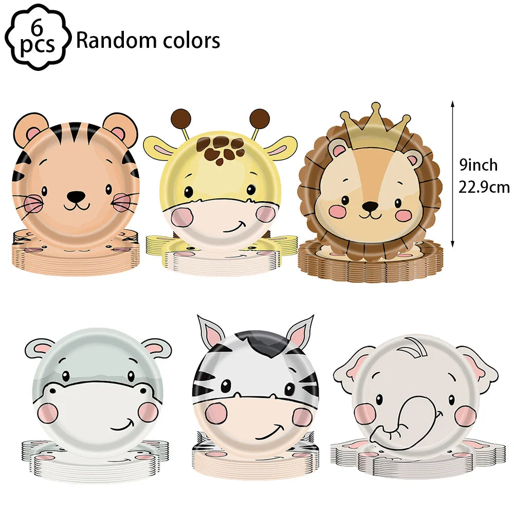 Jungle party Banner Garland Hanging swirls decor Jungle Wild One Birthday decor Safari Jungle Animals Birthday Party Decoration