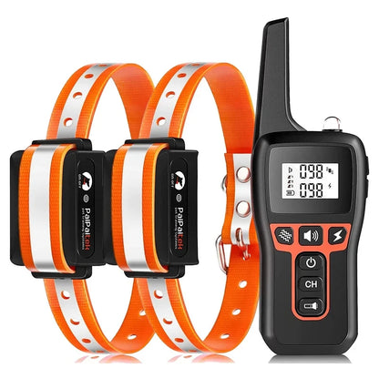 the BARK STOPPER - 2-IN-1 Remote Electronic Dog Collar, Dog Training Collar for Large/Medium/Small Dog, Shock Collar with 3 Training Modes, IPX7