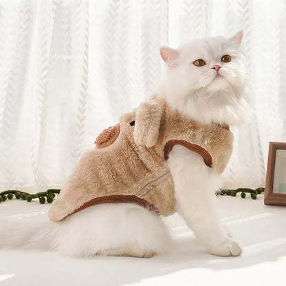 Cute Dog Clothes Winter Vest for Small Dogs Cats Warm Pets Sweater Soft Flannel Puppy Puffer Jacket Dog Accessories Supplies