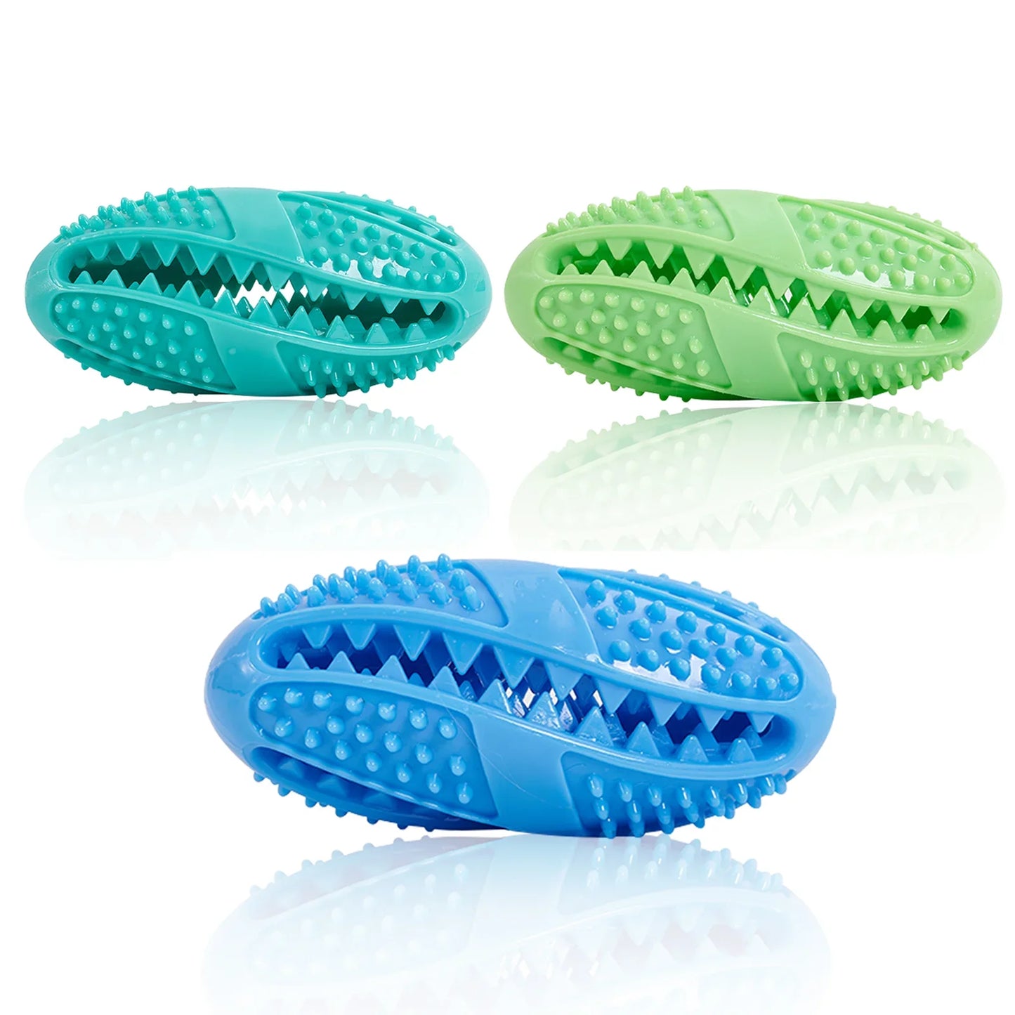 Pet Dog Toys Dog Interactive Natural Rubber Ball Puppy Chew Toy Food Dispenser Ball Bite-Resistant Clean Teeth Pet Playing Balls