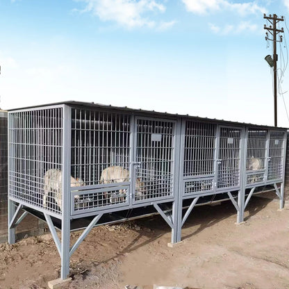 Bold Outdoor Pet Kennel for Medium Large Extra Large Dogs Including German Shepherds with Animal Pattern Tray