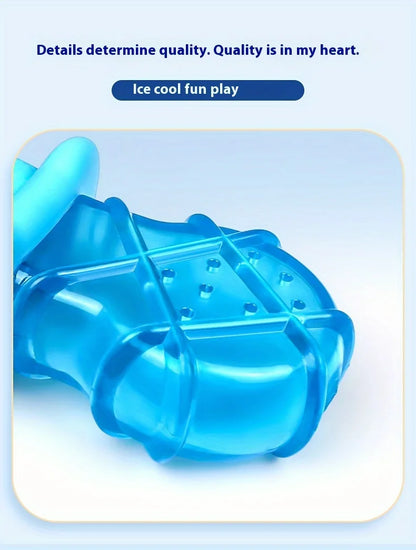 Summer Cool Dog Ice Stick Cooling Pet Supplies Water Injection Frozen Popsicle Dog Teething Toy Set
