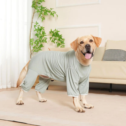 Dog Jumpsuit for Medium Large Big Dogs Cooling Ice-silk Summer Clothes Soft Pet Recovery Suit Pajamas Onesie 4 Legs Pjs Shirt