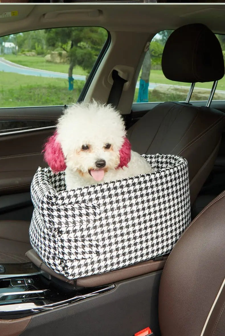 Dog Car Seat Bed Car Central Dog Car Seat Bed Portable Dog Carrier for Small Dogs Cats Safety Travel Bag Dog Accessories