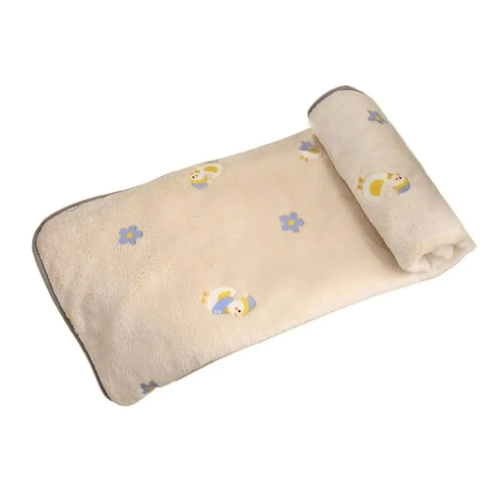 Cute Pattern Dogs Bed Blanket Soft Breathable Warm Cat Blanket Velvet Comfortable Pet Sleeping Mat for Cats Dogs