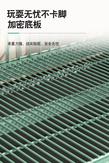 Heavy Duty Dog Cage Large Medium Pet Cage with Toilet Full Square Tube Indoor Dog House