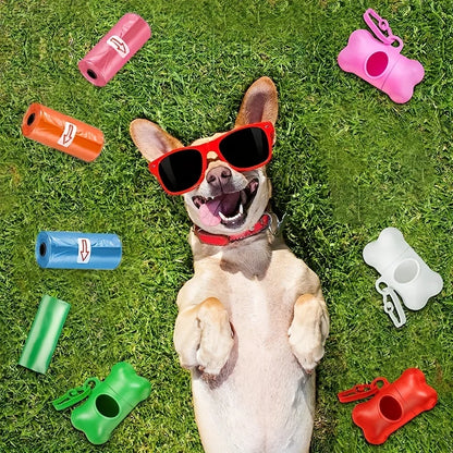 the COLORFUL POOP BAGS - 1200PCS Random Color Cartoon Paw Graphic Dog Poop Bags, Pet Poop Bags, Leak-Proof Dog Waste Bags for Pet Supplies