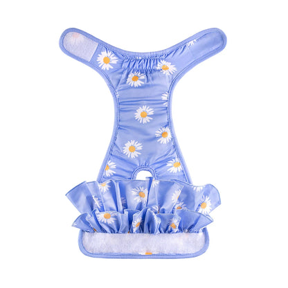 Female Dogs Diaper Washable Pets Physiological Pants Sanitary Panties Leakproof Menstrual Underwear for Small Large Dogs Shorts