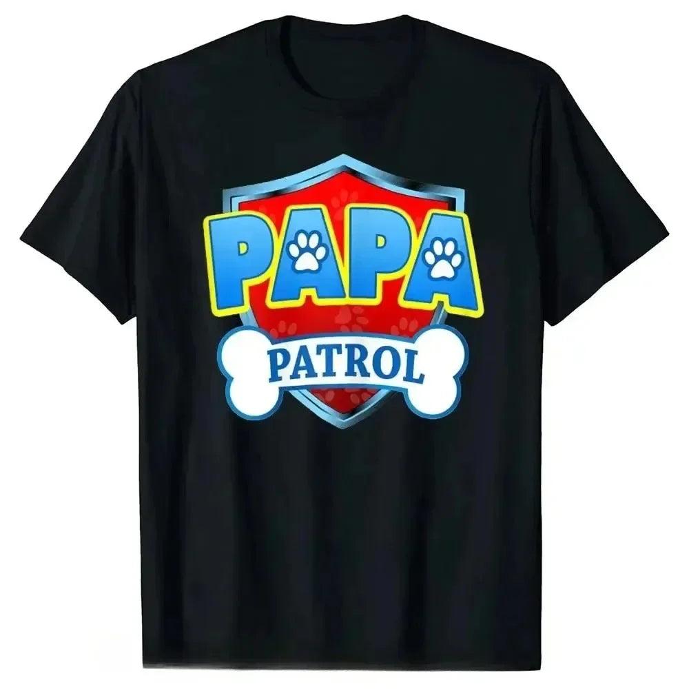 the DOG PATROL - Dog Patrol Shirt men's Women's Clothing Funny Gift Birthday Party Family Clothing T-Shirt Clothing Autumn and winter innerwear