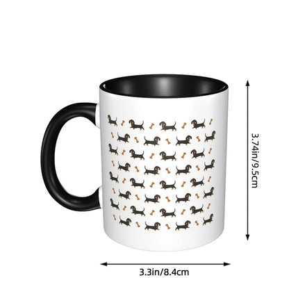 Black And Tan Dachshund Sausage Dog Mug Funny Ceramic Coffee Cups Tea Mugs Milk Cup Drinkware Gift for Woman Man