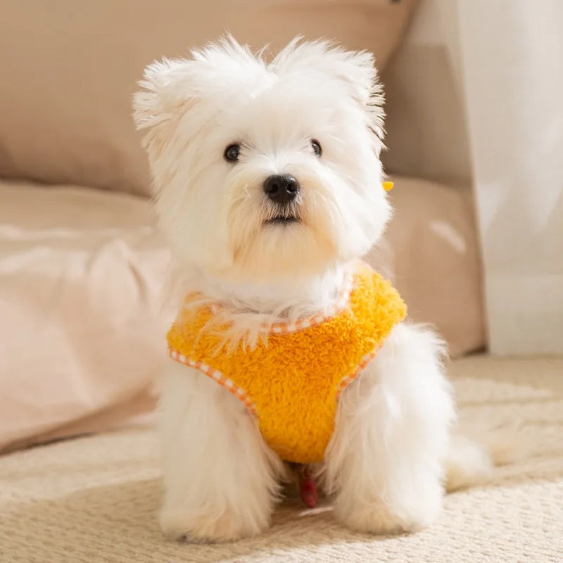 Cute Bear Duck Fleece Dog Coat Autumn Winter Puppy Clothes Pet Costume Cat Clothing Chihuahua French Bulldog Dog Vest Jacket