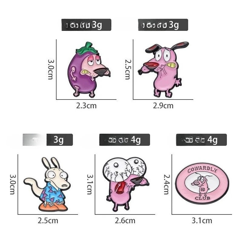 Animal Brooch Cute Cartoon Yellow Dog Metal Badge Small Accessories Wholesale Decorative Brooches Hat Pins for Backpacks Cap Pin