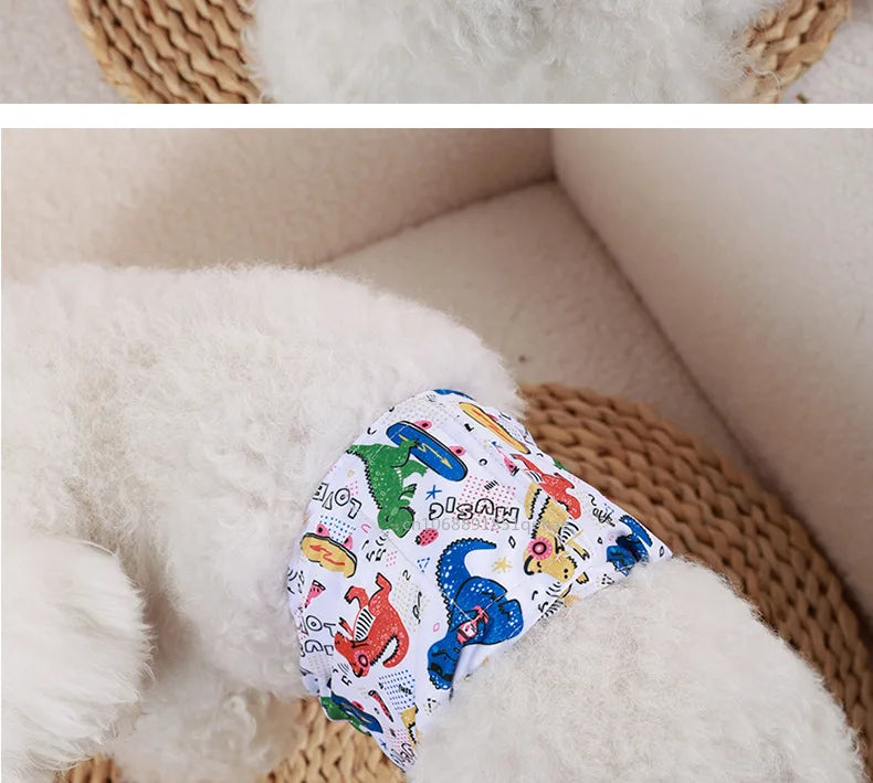 Washable Male Dog Physiological Pants Reusable Sanitary Underwear Belly Wrap Band Cotton Diaper For Large Small Medium Dog