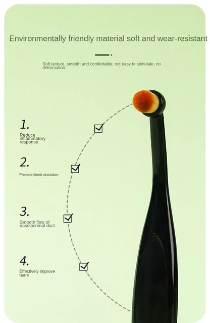 1-20PCS Pet Tear Stain Removal Brush Eye Cleaning Tool Tear Stain Powder Brush Eye Poo Brush for Dog Cat Grooming Makeup Use