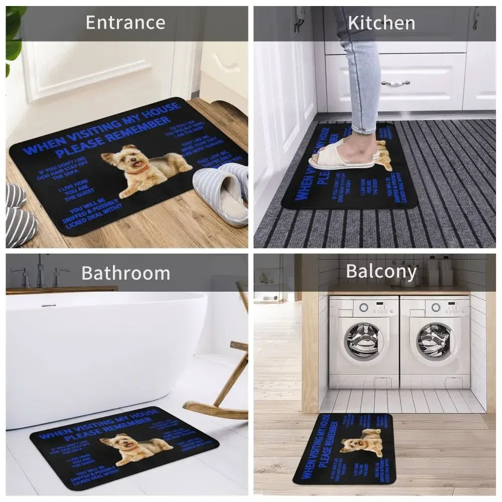 Beagle Dog Doormat Non-Slip Kitchen Bath Mat Living Room Door Floor Entrance Carpet Rug