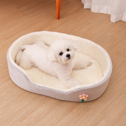 All Season Comfortable Small Cat Sleeping Mat Medium Dog Bed Soft Warm Windproof Puppy Nest Elastic Pet Kennel Accessories