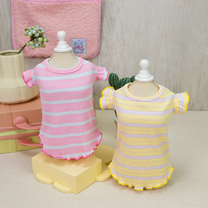 Pet Summer Vest for Dog Clothes Puppy Comfortable Doggy Clothing Vestidos for Small Medium Dogs Thin T Shirt With Strawberry