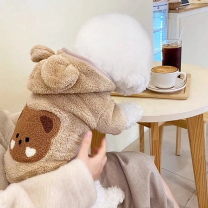 Winter Dog Clothes for Small Medium Dogs Hoodies Cute Print Puppy Sweatshirts Luxury Cat Hoodies Pet Pullovers Chihuahua Clothes