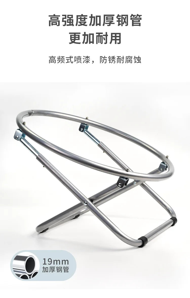 Folding Pet Bed Chair Portable Round Elevated Cat Bed Waterproof Puppy Chair Pet Moon Bed Two Height Adjustments Pet Gift