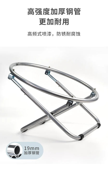 Folding Pet Bed Chair Portable Round Elevated Cat Bed Waterproof Puppy Chair Pet Moon Bed Two Height Adjustments Pet Gift