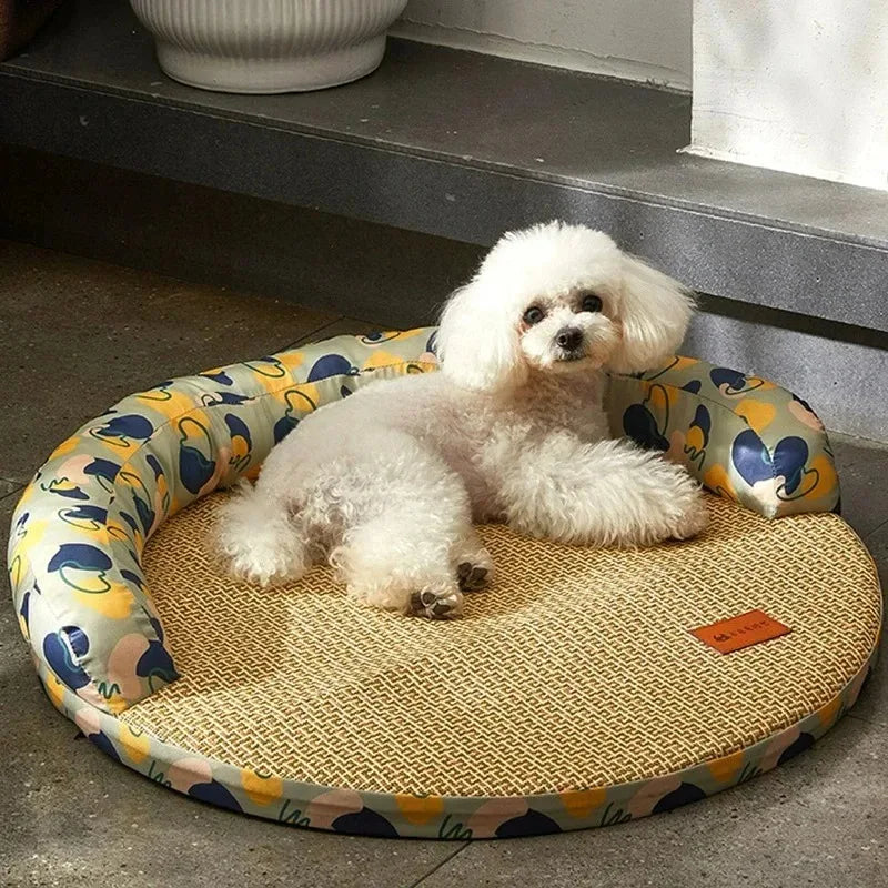 Dog Mat Cooling Bed Bedding for Dogs Big Cushion Beds Cats Fluffy Pet Supplies Small Bad Large Medium Accessories Puppy Sofa