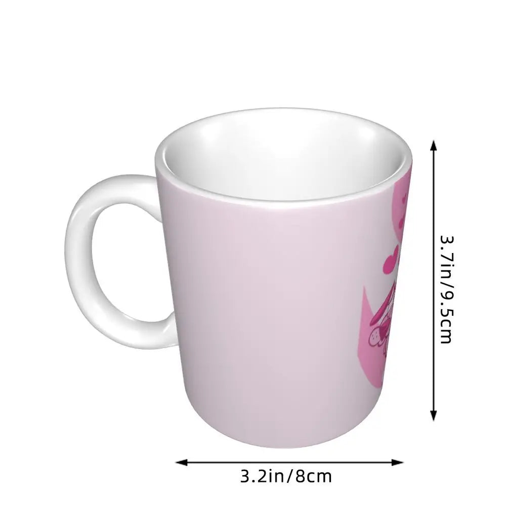 Personalized C-Courage The Cowardly Dog Coffee Mug DIY Ceramic Milk Tea Mug Cup