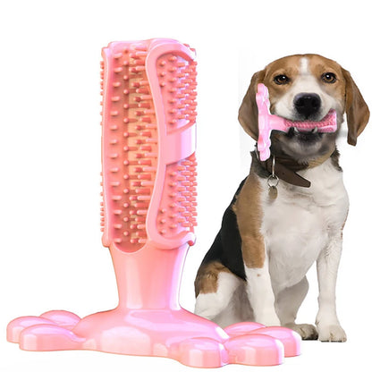 Pet Dog Cactus Interactive Rubber Bite Resistant Chew Toys Small Large Dogs Tooth Cleaning Toothbrush Treat Dispenser Molar Toy