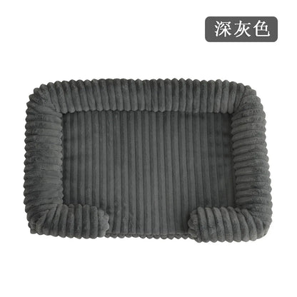 2025 Cross-border new product pet litter winter warm large dog kennel pet mat cat litter dog bed dog mat