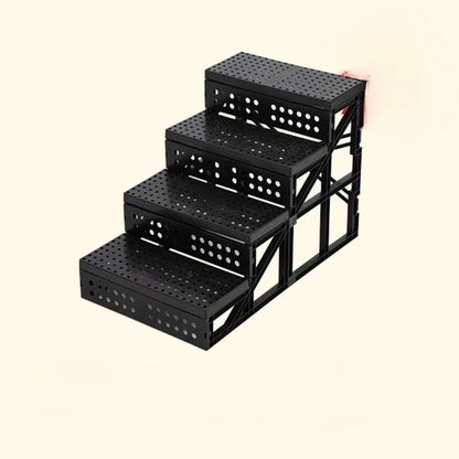 the DOUBLE DECKER DOGHOUSE - Dog Villa with Two Floors, Outdoor Doghouse, Dogs Cage Suitable All Seasons in Summer Rainproof, Outdoor Waterproofing Cat/Dog House