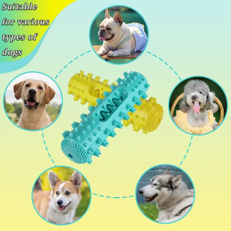 Vet-Approved Dental Chew Stick - 3-in-1 Cooling Toothbrush Toy for Small/Medium Dogs, Summer Teeth Cleaning & Gum Massage