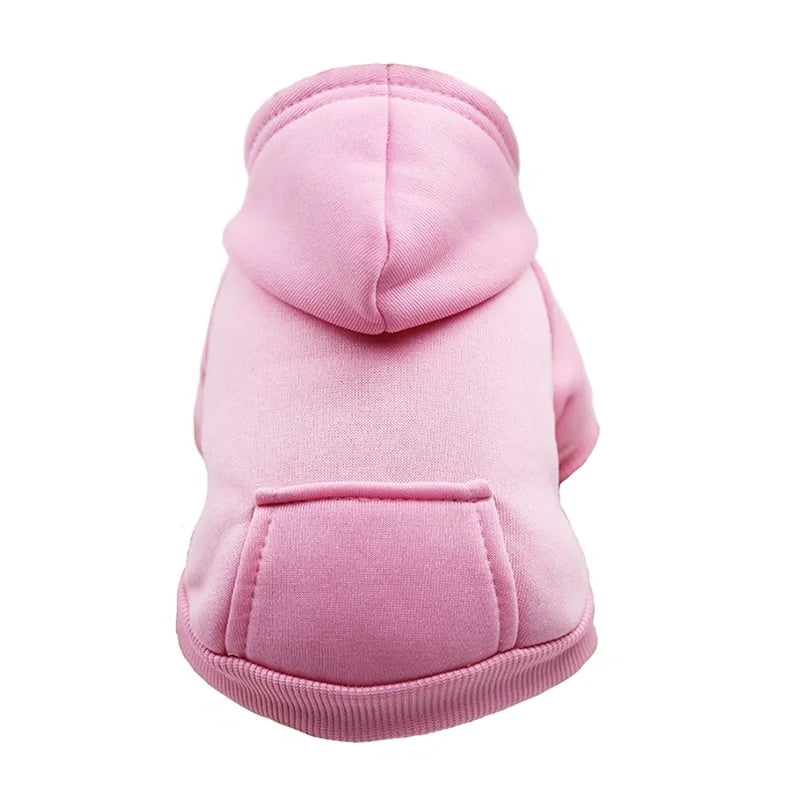 Dog Hoodie with Pockets - Warm Fleece Sweater for Small Dogs Like Chihuahuas (Cozy Coat, Machine Washable, Outdoor & Indoor Use)
