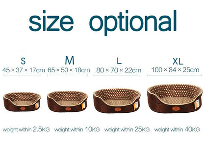 Dog Kennel pet bed Two-sided wave point dog kennel dog kennel for Small Medium pet mattress 3D dog Sofa pet bed cat bed