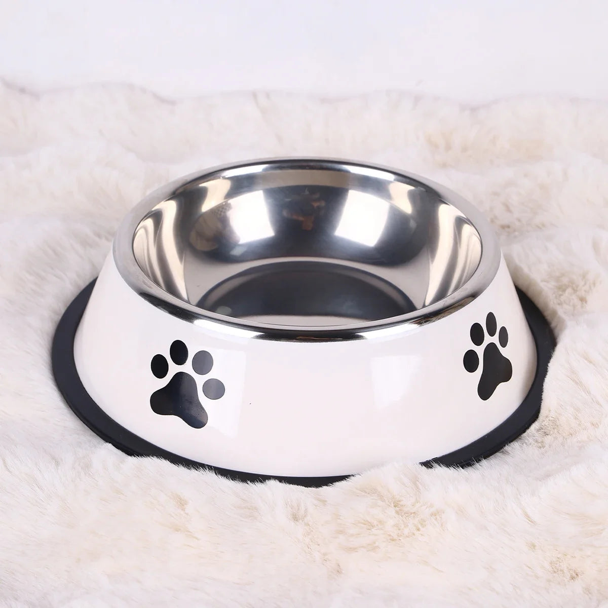 Stainless Steel Pet Bowl Cat  Dog Food Bowl Multi-Specification Anti-fall Food Bowl Food Bowl Feeding Pet Supplies 16 To 22 Cm