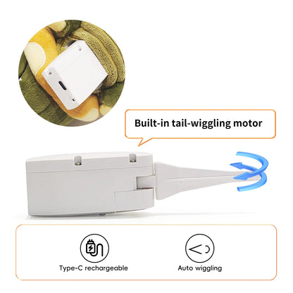 Interactive Dog Toys with Automatic Flapping Plush Squeaky Toys for Dog Durable Teething Toys Indoor Self-play Ipawspace