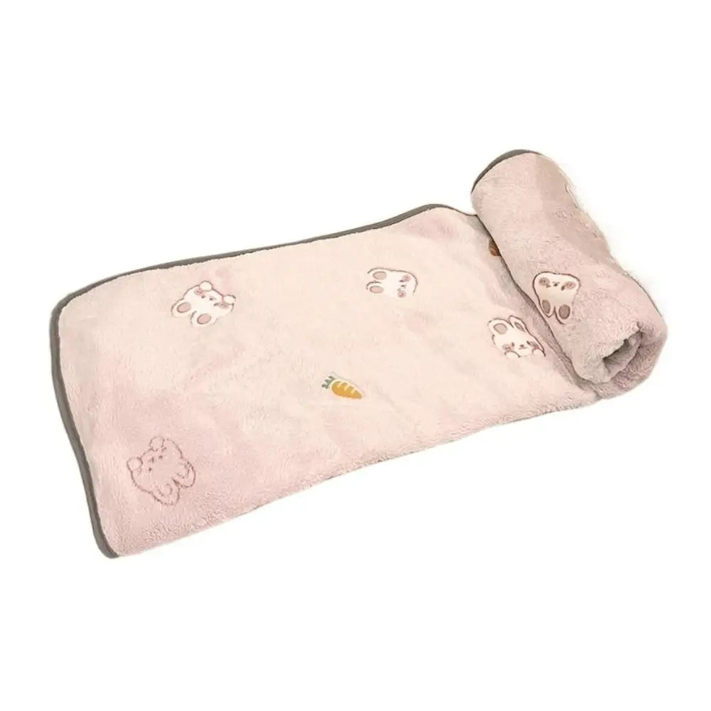 Cute Pattern Dogs Bed Blanket Warm Breathable Warm Cat Blanket Soft Comfortable Puppy Sleep Mat for Cats Dogs