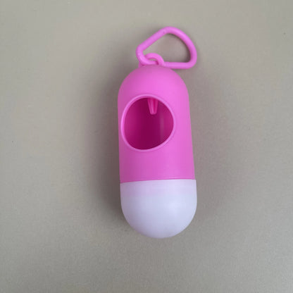 the CAPSULE CLEAN BAG HOLDER - Pill Shaped Poop Bags Dispenser, Garbage Holder Dispenser, Pet Supplies For Dogs, Collars And Leashes