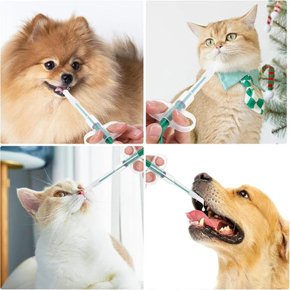 the PILL SHOOTER - 3PCS Pet Pill Shooter, Pill Popper for Cat/Dog, Pill Shooter Pet Feeding Dispenser Tool for Small Animal, Pet Feeding Push Pull