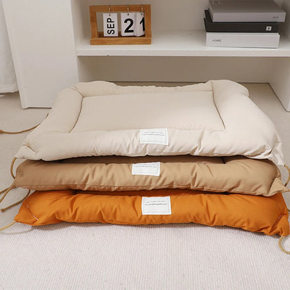 Pet Dog Cat Square Thickened Warm Bed Mat Winter Puppy Anti-slip Comfortable Cleanable Cushions Kennels Accessories For Marci