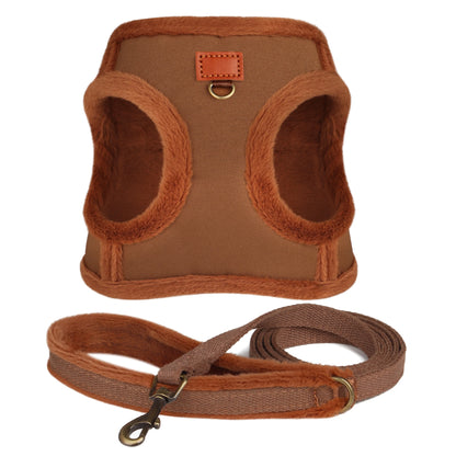 the THERMAGUARD WINTER SET - 3 Layer Warm Dog Harness/Leash Set, Soft Padded Dog Harnesses Vest, Winter Pet Puppy Walking Vest, Lead for Small/Medium Dogs, Pug