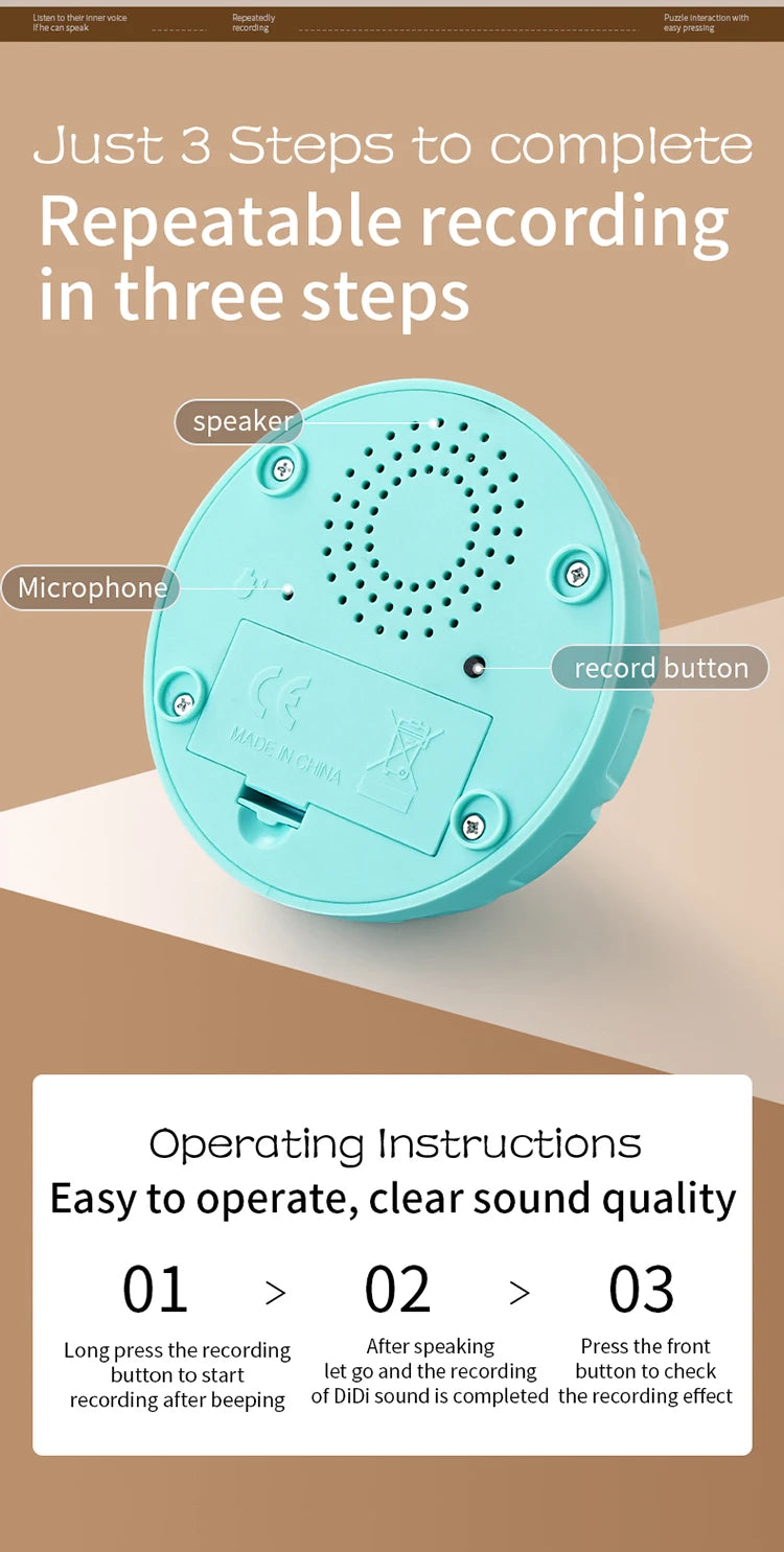 Pet Communication Button Dog Toys Recordable Pet Speaking Training Dog Talking Button Cute Claw Print Pattern Dog Accessories