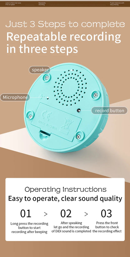 Pet Communication Button Dog Toys Recordable Pet Speaking Training Dog Talking Button Cute Claw Print Pattern Dog Accessories